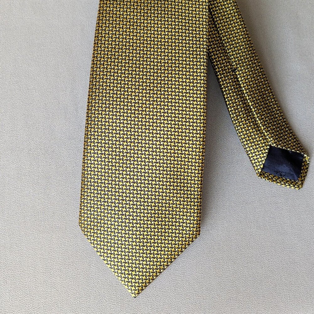 Brooks Brothers Yellow and Black Tie